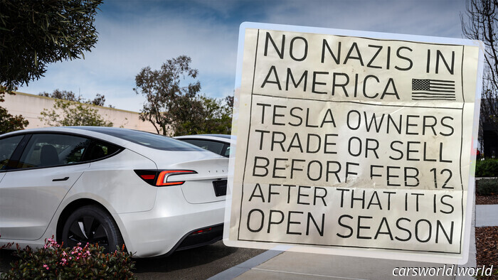 Anti-Nazi Organization Promises to 'Cause Physical Harm' to Teslas Beginning Today | Carscoops